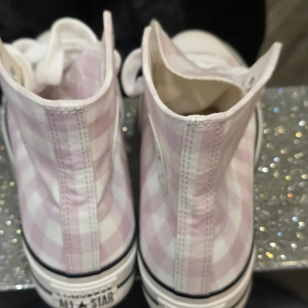 Converse Chuck Taylor All Star High Lift Platform Sneaker- Pink/White - Picture 11 of 14